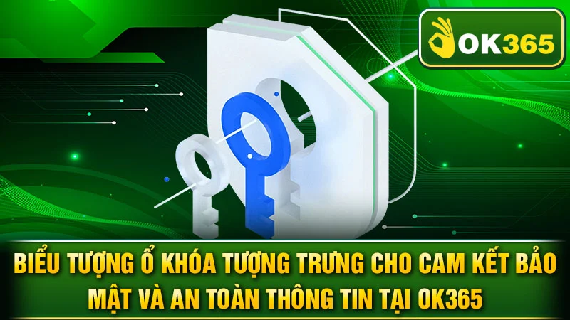 Biểu tượng ổ khóa tượng trưng cho cam kết bảo mật và an toàn thông tin tại OK365.